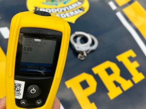 Até outubro, 63 pessoas perderam a vida em acidentes que tiveram motorista alcoolizado - Foto: PRF