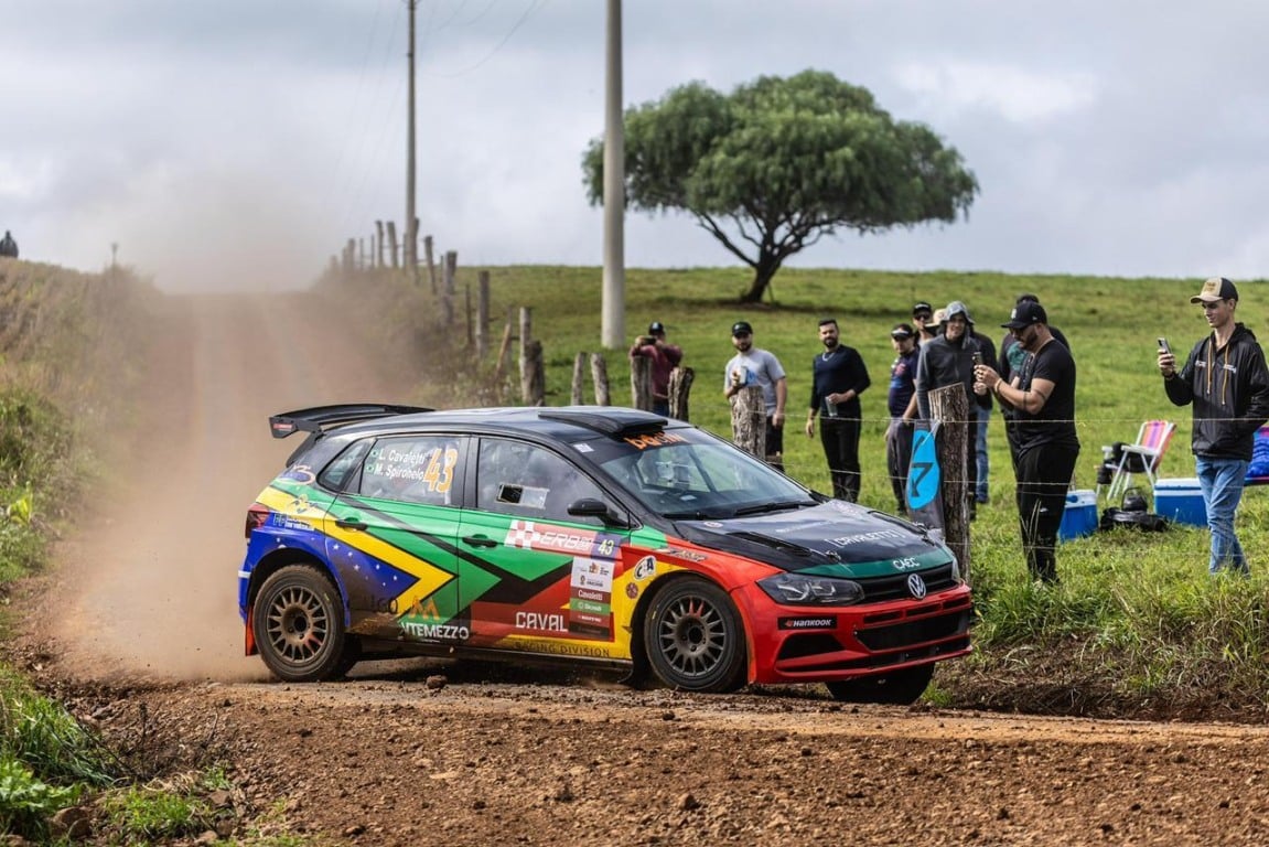 Campeões brasileiros na categoria Rally 2, Leonardo Cavaletti e Murilo Spironelo disputam pela primeira vez uma competição internacional - Foto: Divulgação
