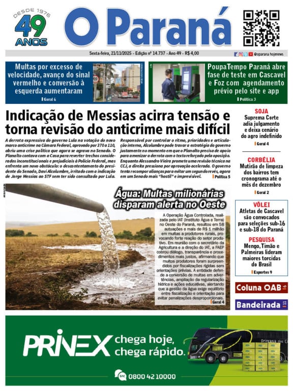 O Paraná | Edição 21/11/2025