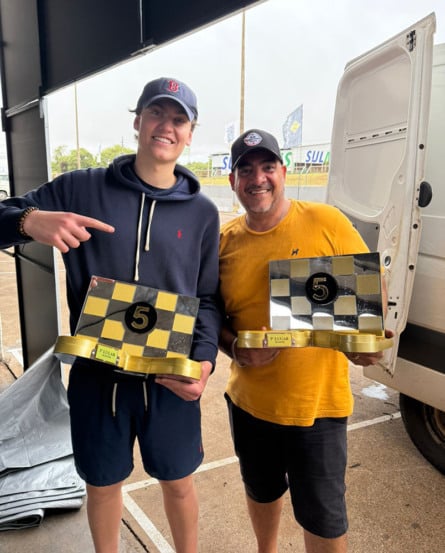 Malu Clauset e Bernardo Barlera conquistaram o sétimo lugar na Race Cup Racing Series - Foto: Divulgação