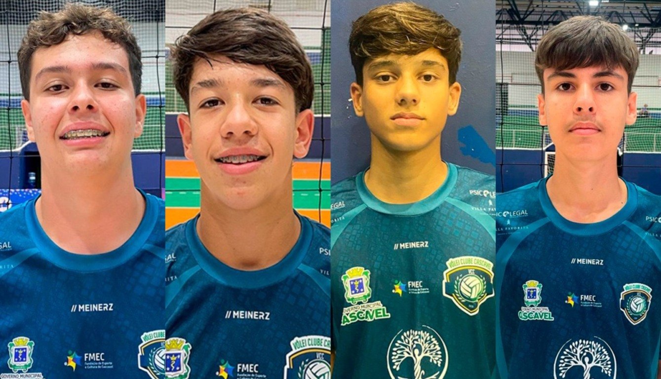 Jogadores do Vôlei Clube Cascavel foram convocados para as seleções paranaenses - Foto: Divulgação