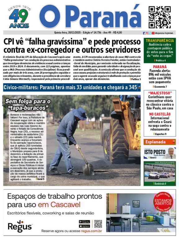 O Paraná | Edição 20/11/2025