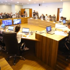 Reunião ocorreu no início da tarde desta terça-feira (11), no Auditório Legislativo.
Créditos: Valdir Amaral/Alep