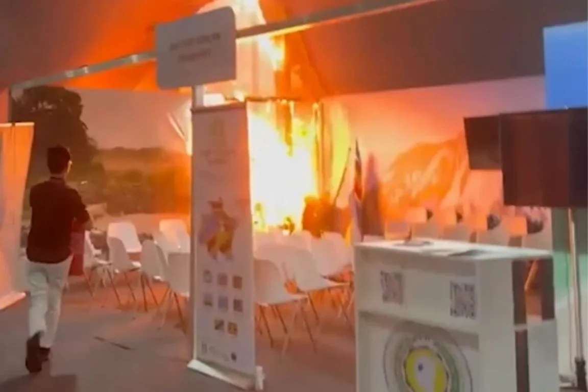 Seis pessoas seguem internadas após o incêndio na Zona Azul da COP30. Descubra os detalhes do ocorrido e as consequências - Foto: Reprodução/ Redes sociais