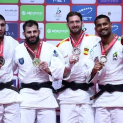 A última foi conquistada neste domingo (30) pelo paulista Leonardo Gonçalves, da categoria até 100 kg - Foto:  Tamara Kulumbegashvili/IJF