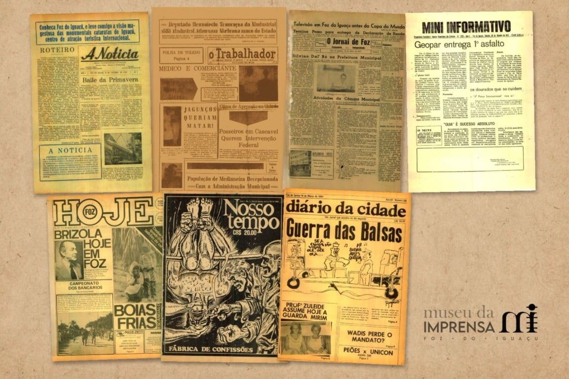 Museu da Imprensa resgata 60 anos de história de Foz do Iguaçu Museu da Imprensa resgata 60 anos de história de Foz do Iguaçu