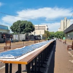 Pizza gigante de 74 metros é distribuída gratuitamente neste domingo (23) em Cascavel