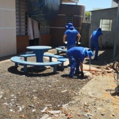 Descubra como o uso de mão de obra carcerária na reconstrução de escolas pode beneficiar a comunidade de Rio Bonito do Iguaçu - Foto: SESP