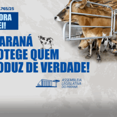 Paraná sanciona lei que proíbe a reidratação do leite em pó importado na indústria