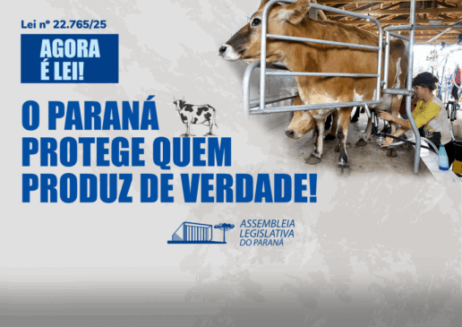 Paraná sanciona lei que proíbe a reidratação do leite em pó importado na indústria