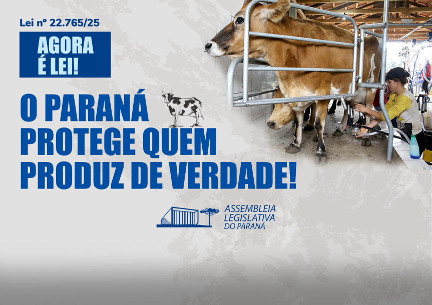 Paraná sanciona lei que proíbe a reidratação do leite em pó importado na indústria Paraná sanciona lei que proíbe a reidratação do leite em pó importado na indústria