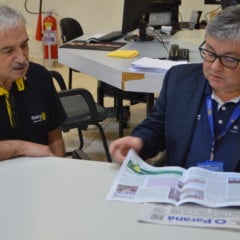 Governador do Rotary destaca expansão e ações humanitárias durante visita a Cascavel e região