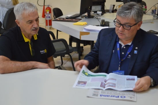 Governador do Rotary destaca expansão e ações humanitárias durante visita a Cascavel e região