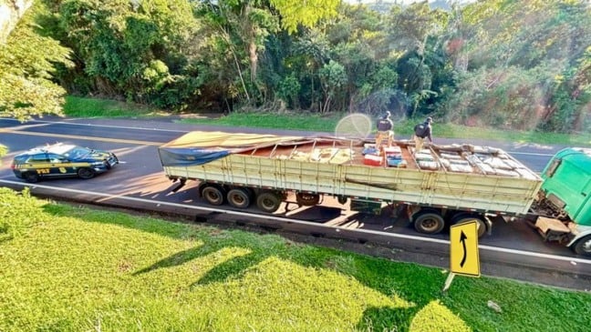 Entenda como a PRF apreendeu 1.164 quilos de maconha em Laranjeiras do Sul durante uma abordagem a veículos - Foto: PRF