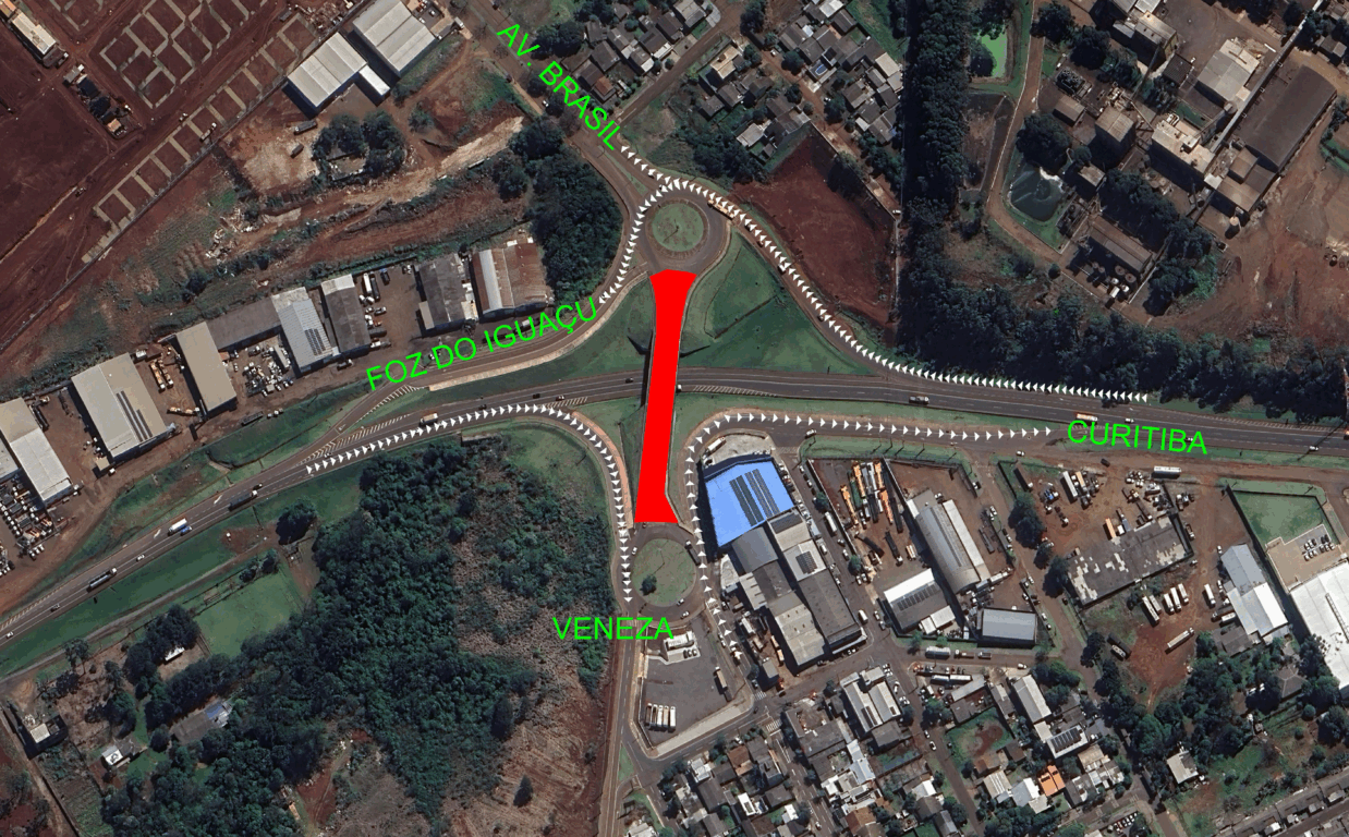 EPR Iguaçu programa interdições no Viaduto Olindo Periolo para execução de reparos na estrutura