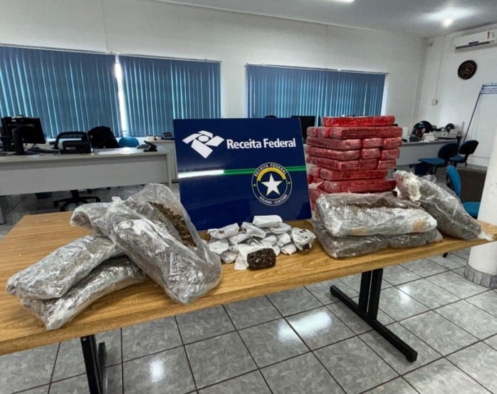 Receita Federal apreende quase 30 kg de drogas durante fiscalizações em transportadoras de Cascavel