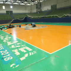 Gin&aacute;sio S&eacute;rgio Mauro Festugatto passa por revitaliza&ccedil;&atilde;o na &aacute;rea interna