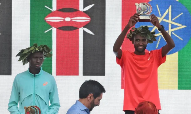 Muse Gisachew vence a Corrida Internacional de São Silvestre em um final emocionante, superando Kamosong na Avenida Paulista - Foto: Paulo Pinto/Agência Brasil