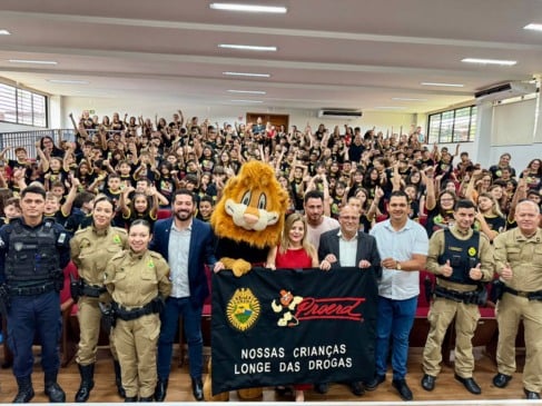 Formatura do Proerd marca conclusão do programa contra as drogas nas escolas de Cascavel