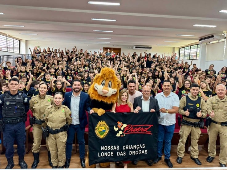 Formatura do Proerd marca conclusão do programa contra as drogas nas escolas de Cascavel