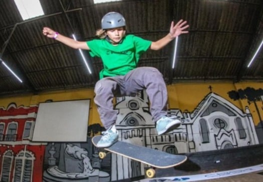 Skatista de Corbélia, de apenas 10 anos, garante vaga na semifinal do Campeonato Brasileiro Sub-16