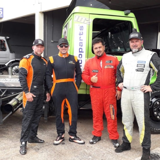 Fábio Claudino, Peterson Agrodoviski, Bruno Mânica e Tiago Mânica serão os pilotos da Pátio 201 Truck Racing na Fórmula Truck neste ano - Foto: Divulgação