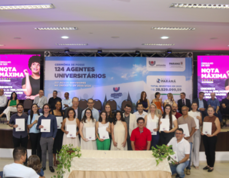 Saiba mais sobre a Unioeste e a recente posse de 124 novos servidores que fortalecem a gestão e a infraestrutura da universidade - Foto: Unioeste 