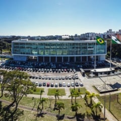 Curitiba, 28 de junho de 2023 - Pal&aacute;cio Igua&ccedil;u, sede do Poder Executivo do Paran&aacute;, localizado no Centro C&iacute;vico, em Curitiba, capital do Estado.