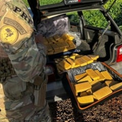 Saiba mais sobre a fuga do motorista de Fiat Uno e a apreensão de 90 kg de maconha pela PRF em Céu Azul - Foto: PRF