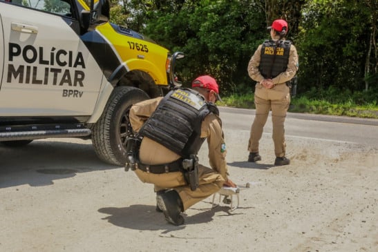 Descubra como o PMPR utiliza drones para a segurança viária nas rodovias do Paraná, aumentando a eficiência da fiscalização - Foto: Paulo Henrique/SESP