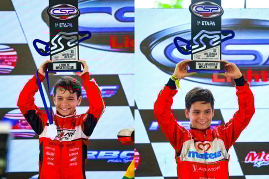 Saiba mais sobre as estreias de Matias e Murilo Dominguez em Interlagos e suas impressionantes performances no kart - Foto: Divulgação