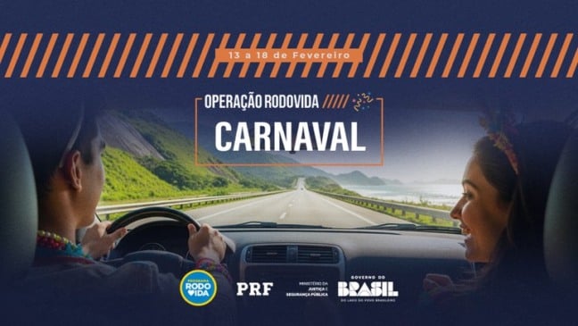Saiba tudo sobre a Operação Carnaval da PRF, que visa garantir a segurança nas estradas durante o feriado de Carnaval - Arte: PRF