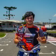Pedro Rabelo ganhou a categoria F-4 Graduados na abertura do Campeonato Metropolitano de Kart de Curitiba - Foto: Clayton Medeiros/Divulga&ccedil;&atilde;o