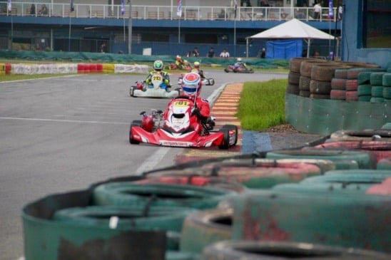 Luciano Conceição conquistou o quarto lugar na categoria F-4 Sênior em sua primeira corrida no Kartódromo de Interlagos. Crédito: Divulgação