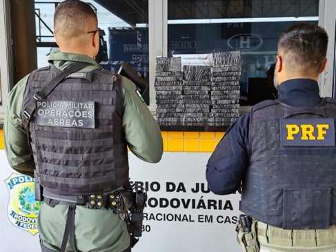 Polícia Rodoviária Federal apreende 35 iPhones em Cascavel durante fiscalização. Veja os detalhes da operação - Foto: Divulgação