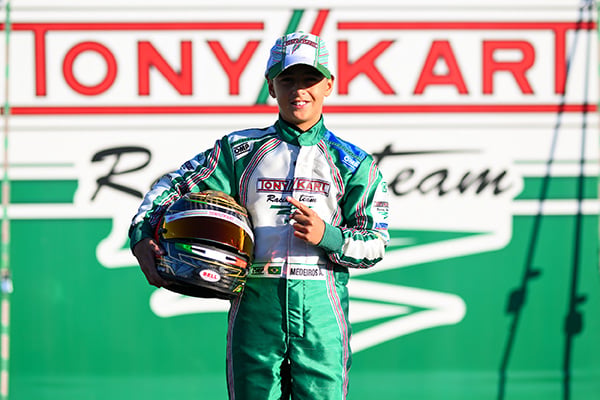 Álvaro Medeiros é 6º no Italiano de Kart