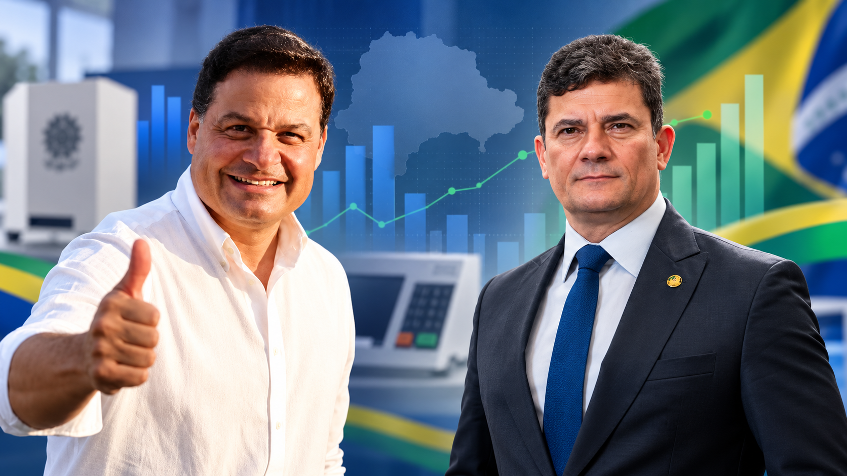Pesquisa aponta Moro com 35% e Sandro Alex com 32% no Paraná