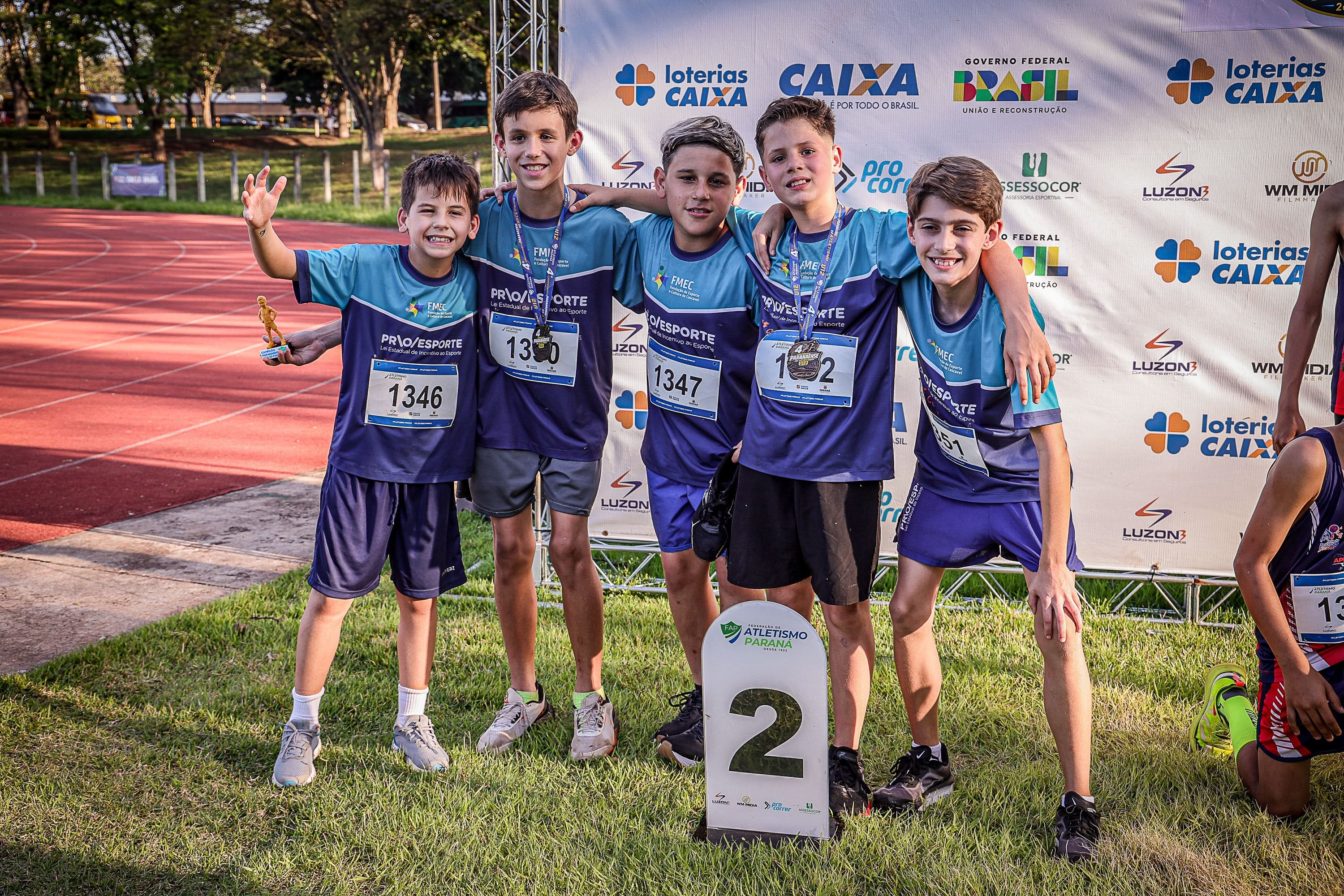 Cascavel Athletics School conquista título estadual masculino e quebra recordes no Paranaense Sub-12