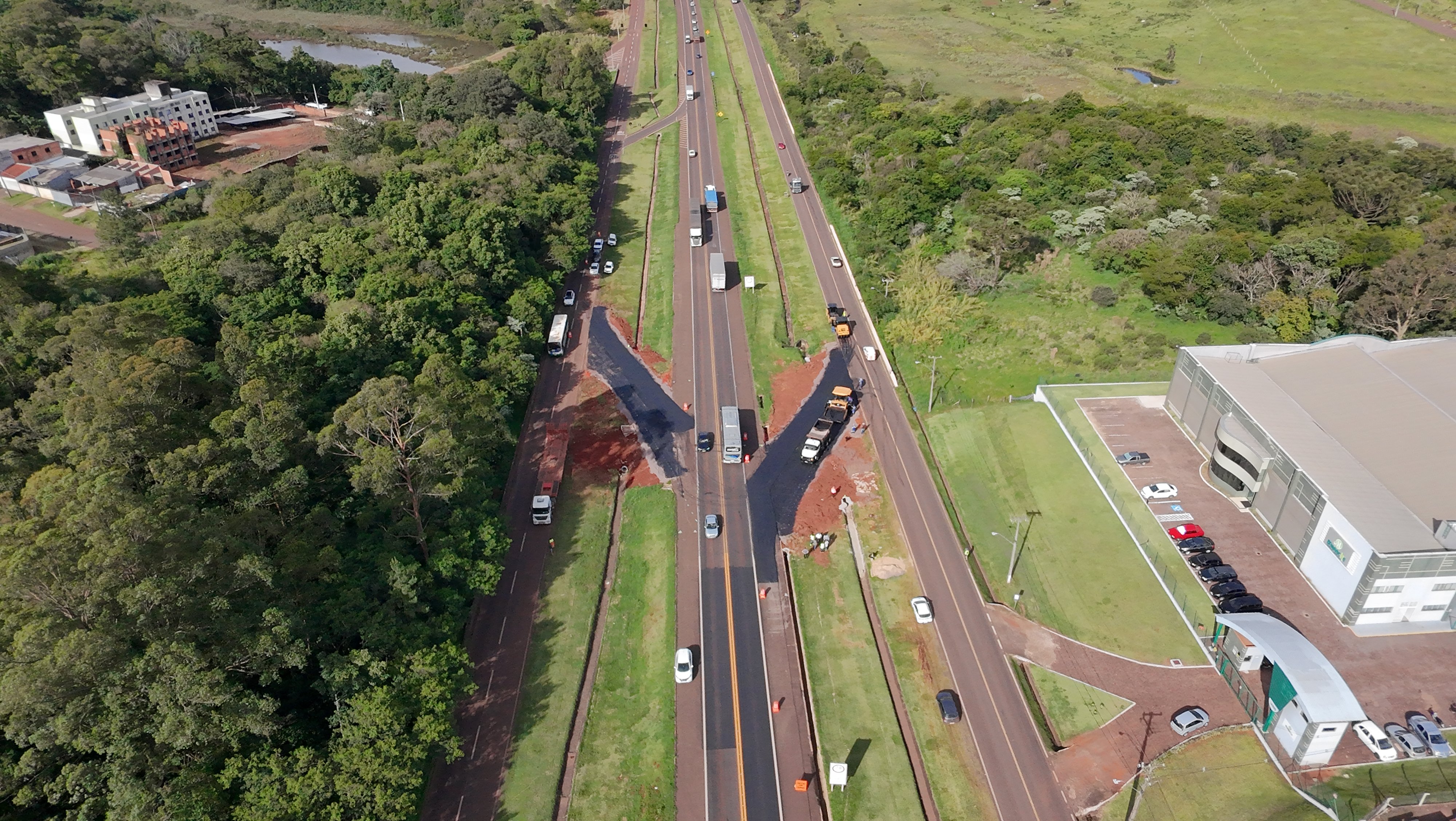 BR-277 tem trânsito desviado para avanço das obras da trincheira do Cascavel Velho