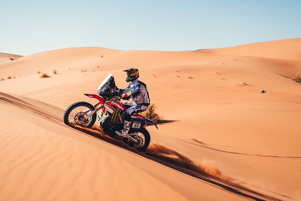 Dunas do Marrocos testam competidores