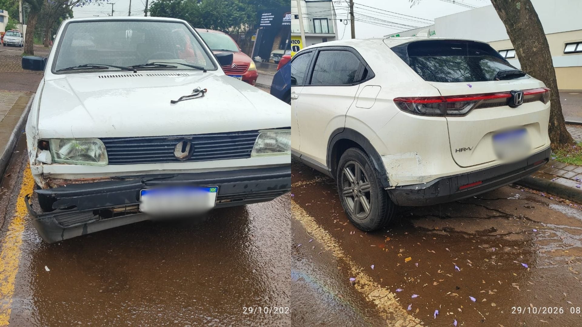 Jovem sem CNH bate em carro estacionado em frente à UPA Brasília e é preso por embriaguez em Cascavel
