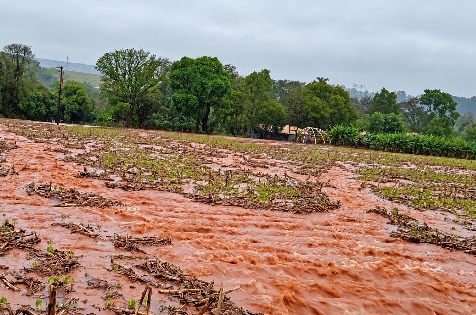 Chuvas acima da média castigam as lavouras e acendem alerta no Oeste