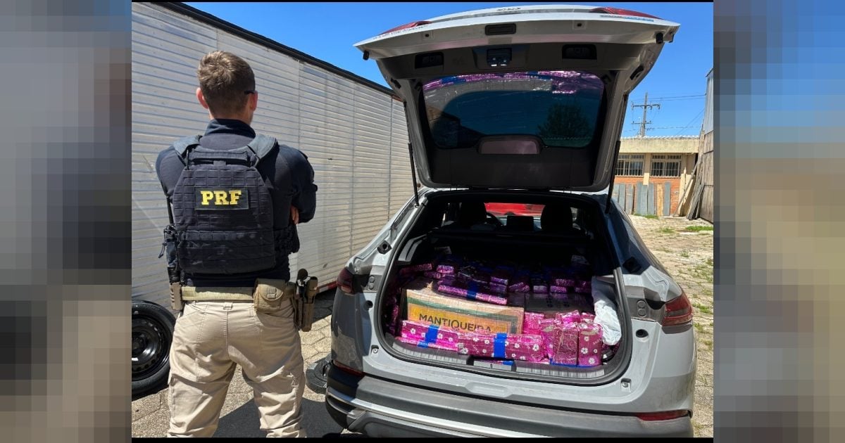 Casal é preso com 362 quilos de maconha na BR-277; filho de 2 anos estava no carro