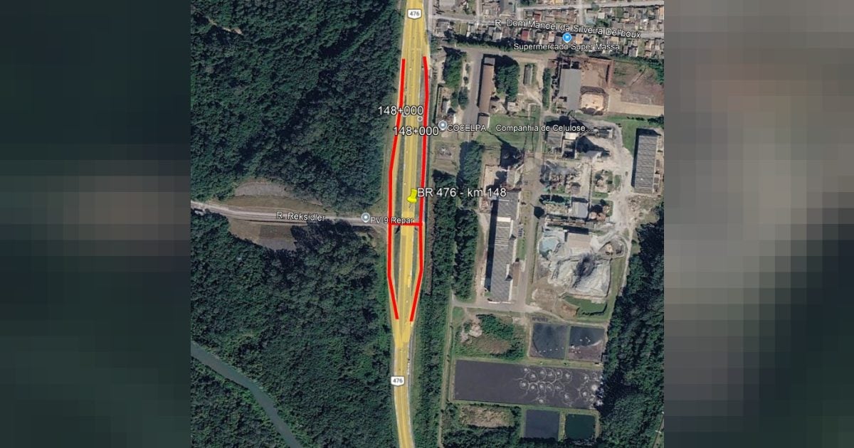 Trincheira da BR-476 será interditada neste domingo (01)